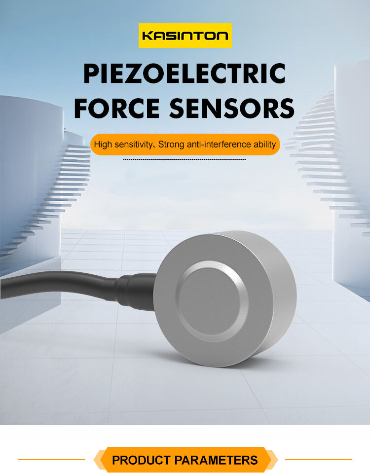 JSDCL040LT Fast Response Piezoelectric Force Sensor Circular One-Way Measurement Charge PE Voltage Signal Pressure Measurements factory