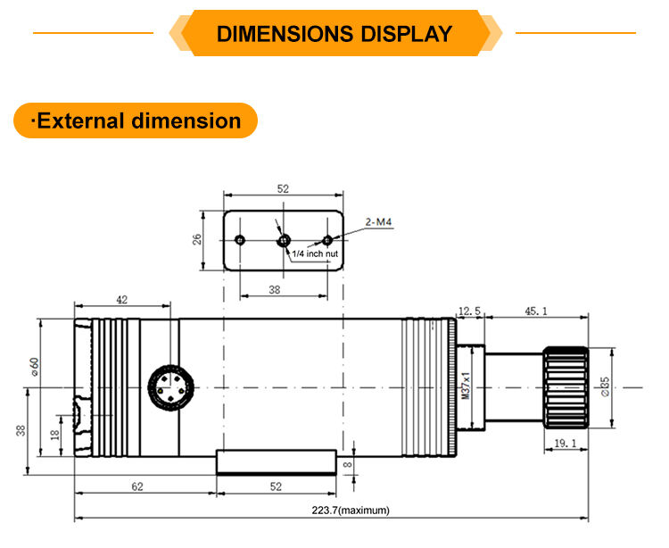 JSD-R60350A 600~3500℃ Online High-precision Optical Electromechanical Integration Industrial IR Temperature Sensor factory