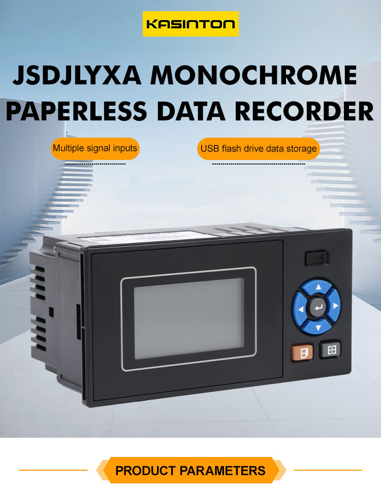 KASINTON JSD-JLY01A Price Concessions 128*64mm dot matrix blue LCD screen Industrial paperless recorder 4-20mA details