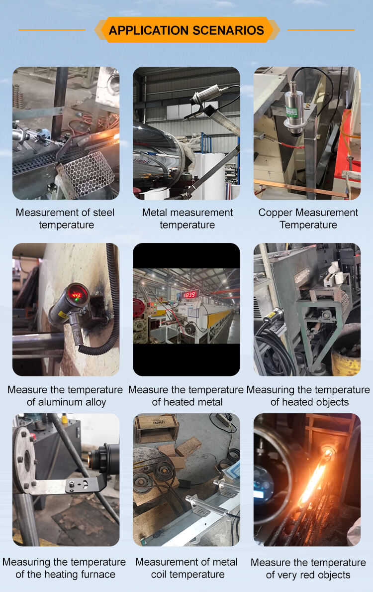 JSD-R60350A 600~3500℃ Online High-precision Optical Electromechanical Integration Industrial IR Temperature Sensor details