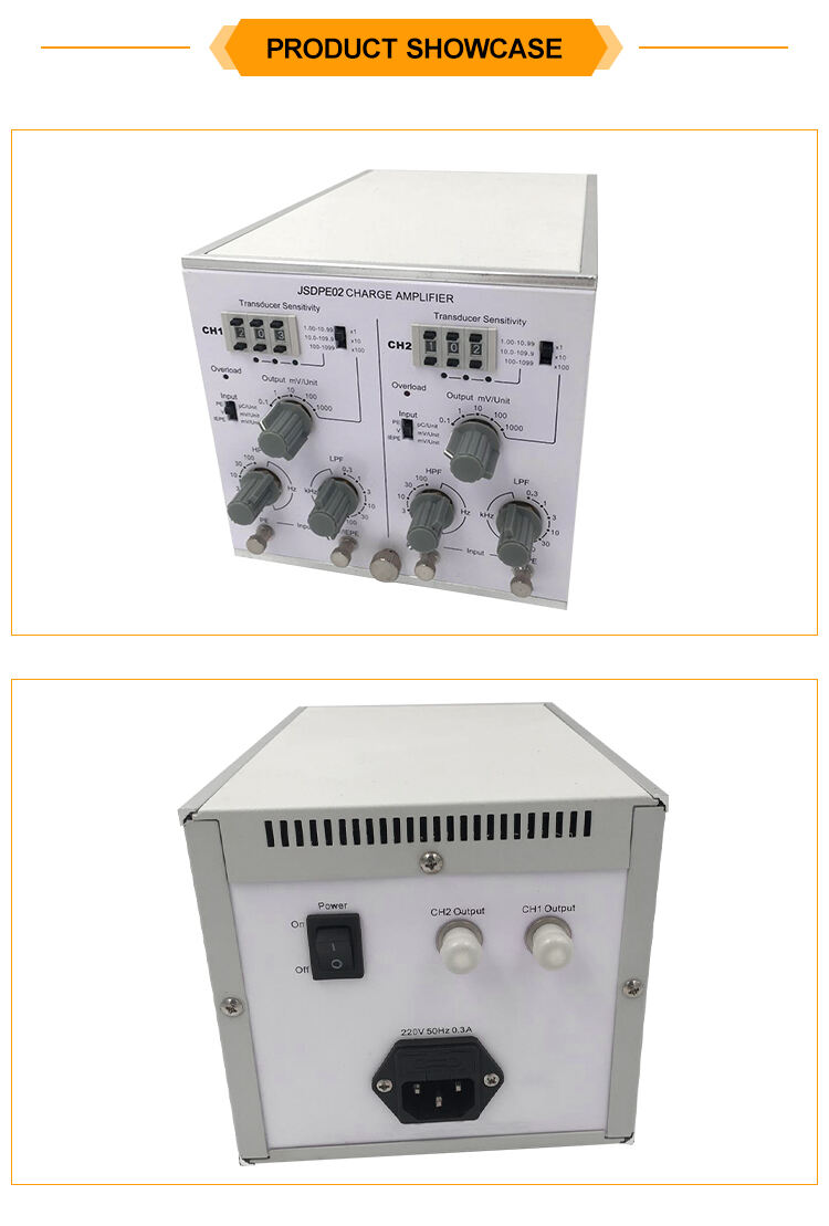 JSDPE02 Factory Price High Pass Filters Dual Channels Charge Amplifier For Vibration Sensor manufacture