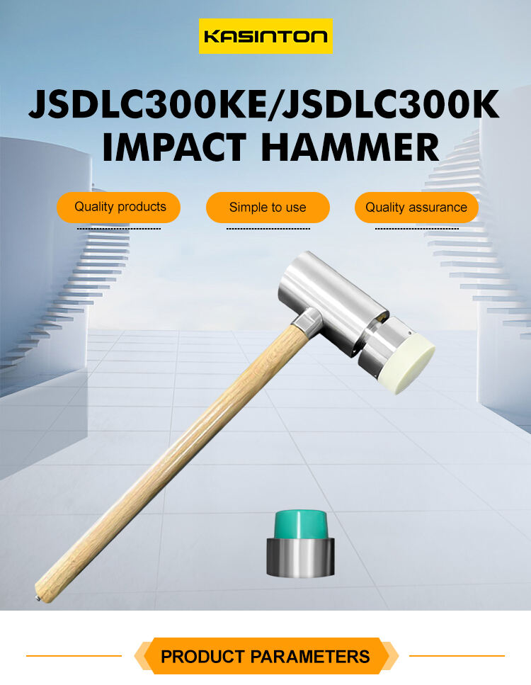 JSDLC300K Factory Wholesale Maximum Momentum 0~300KN Modal Analysis Measurement Stainless Steel Impact Hammer details