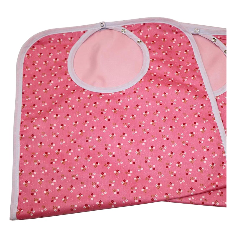 Waterproof lady colorful washable bib details