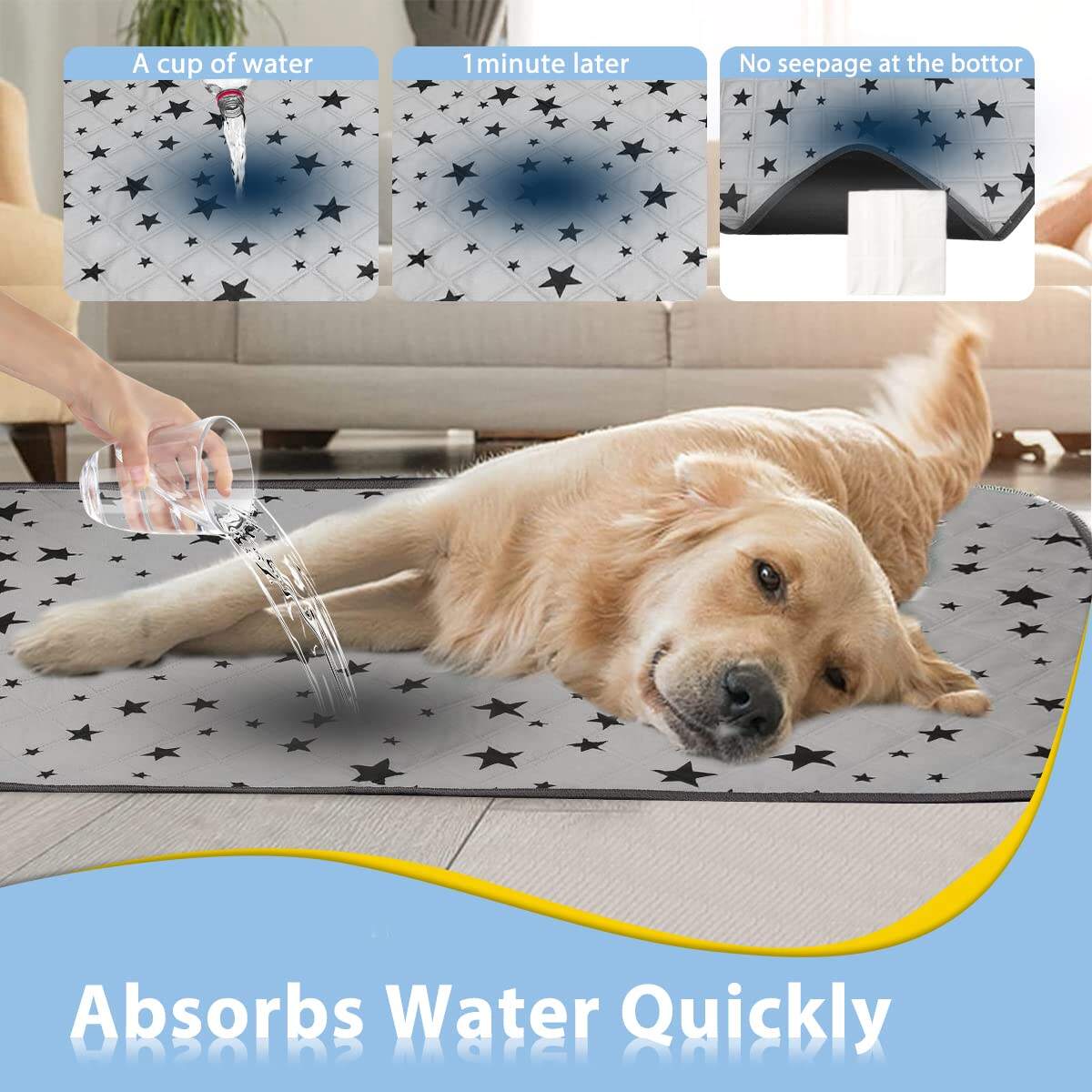 Non Slip Reusable Washable Dog Pads supplier