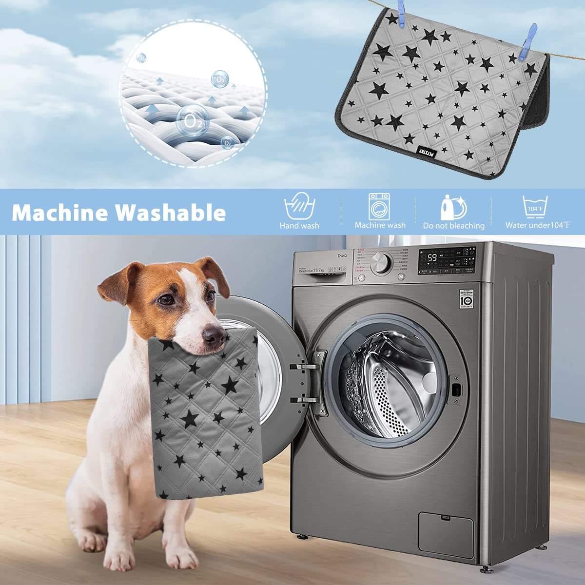 Non Slip Reusable Washable Dog Pads manufacture