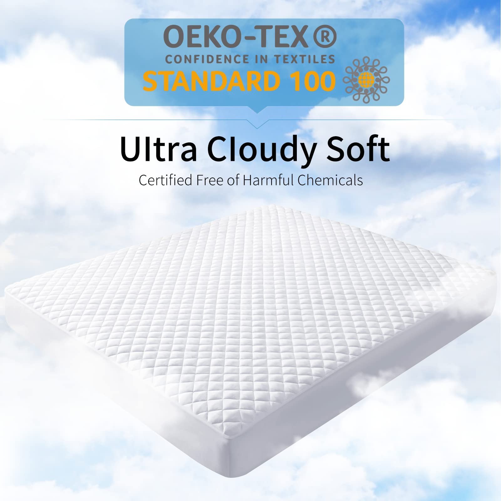 Solid Color 100% Waterproof Bed Protector factory