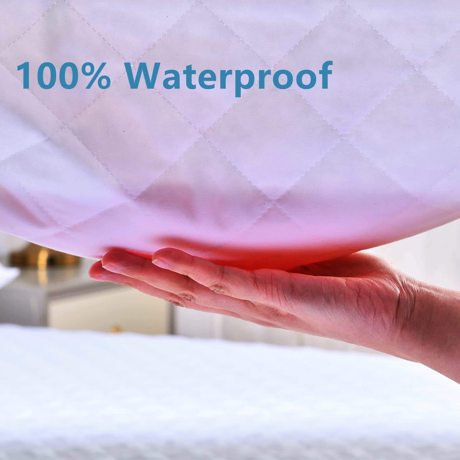 Solid Color 100% Waterproof Bed Protector factory