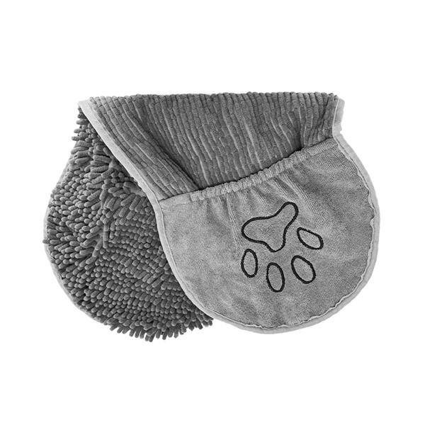 Make bath time a breeze with a convenient puppy drying towel that absorbs moisture quickly.