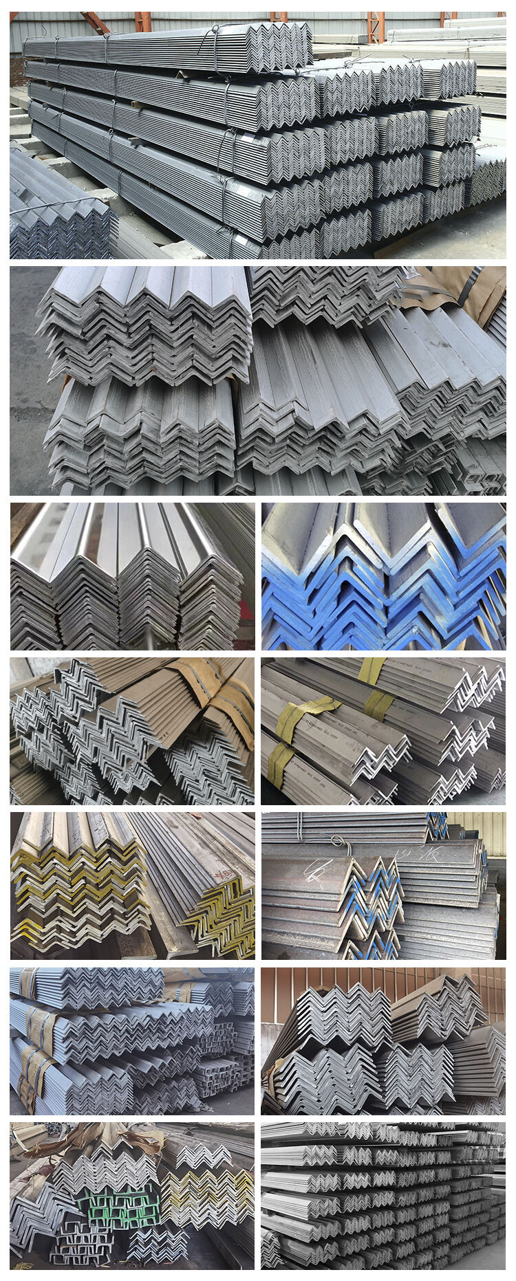 Construction structural customized equal/unequal 30*30*3mm 40*40*4mm 50*50*5mm 304 stainless steel angle bar supplier