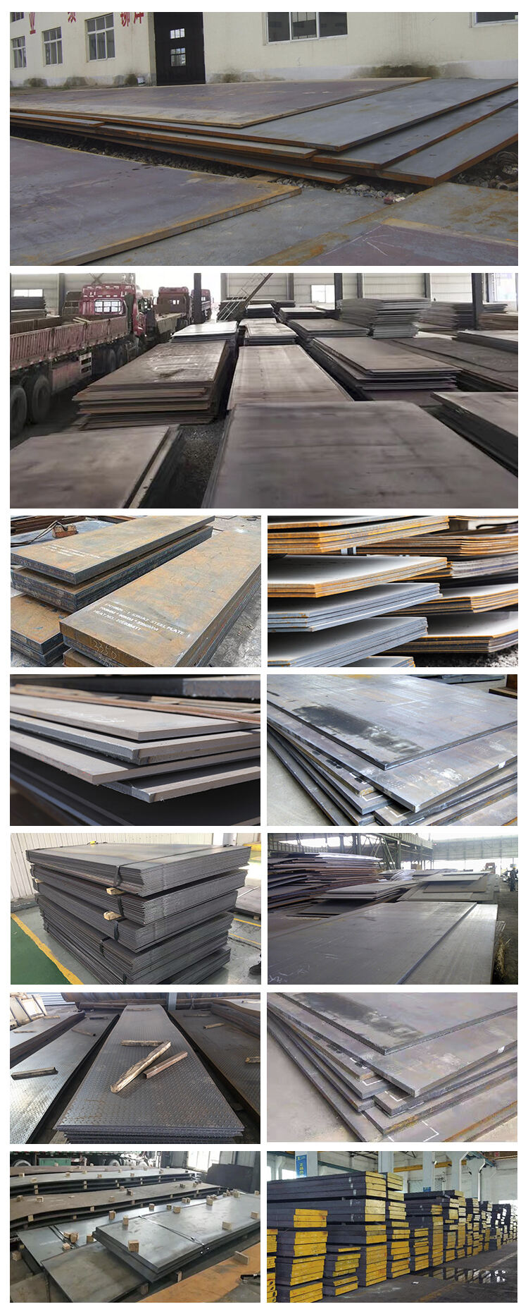 ASTM hot rolled st52 a36 6mm 10mm 12mm thick steel plate factory