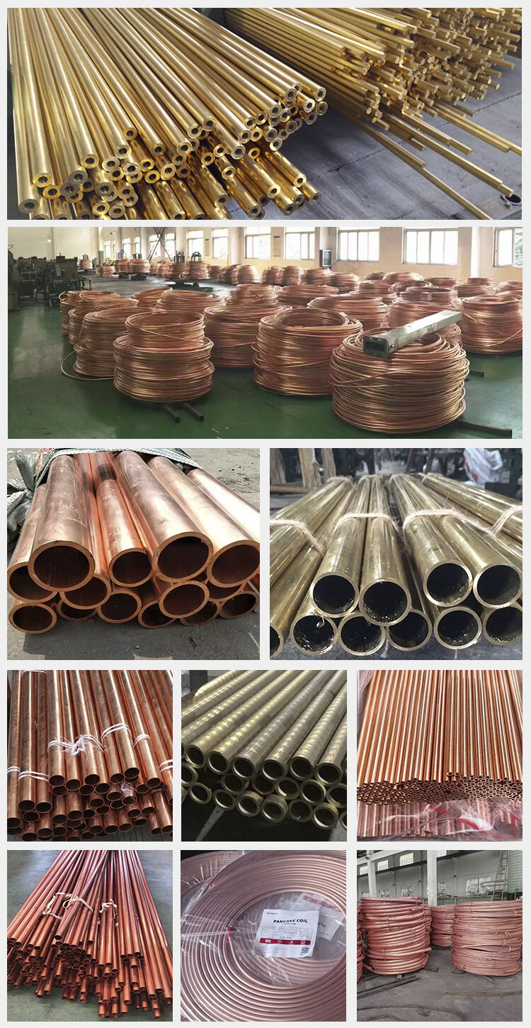 Copper pipe t1 t2 t3 c1100 c1220 c1020 refrigeration insulation copper tube for air conditioner factory