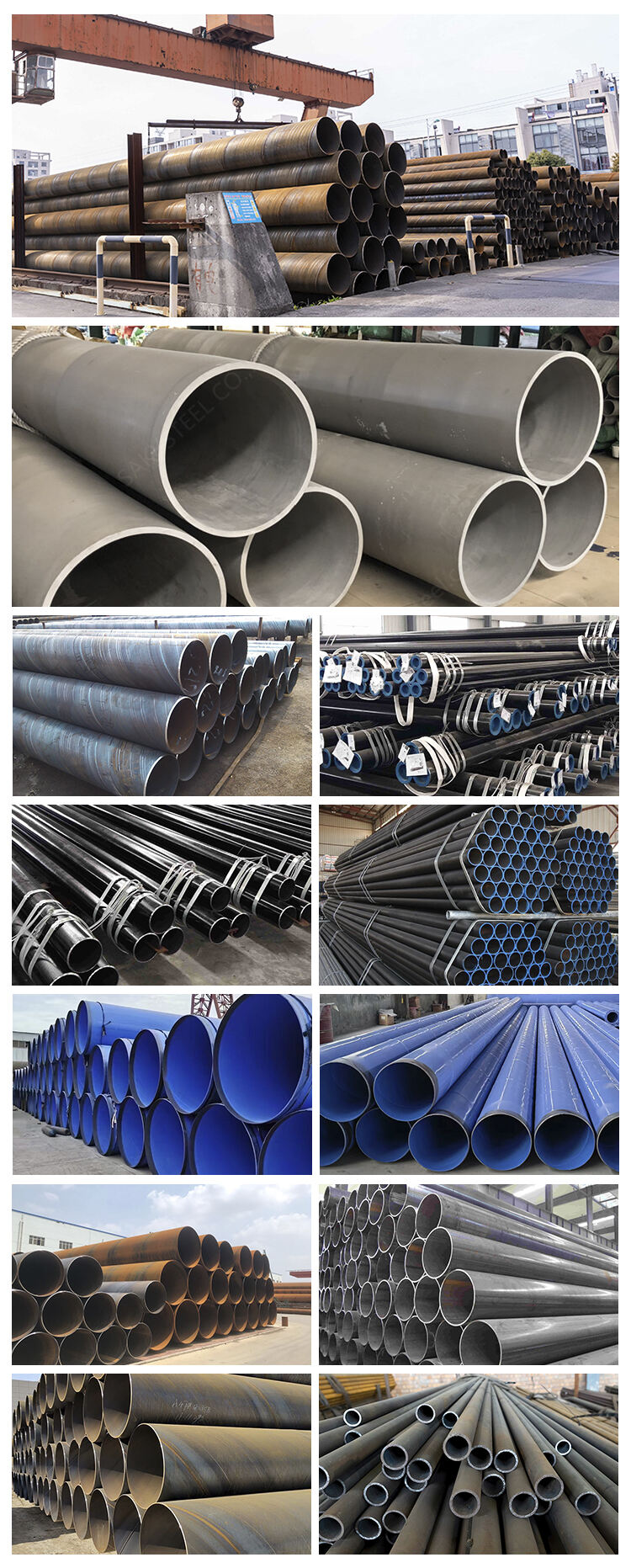 ASTM q235b q345b ss400 schedule 40/schedule 80 carbon steel pipe factory
