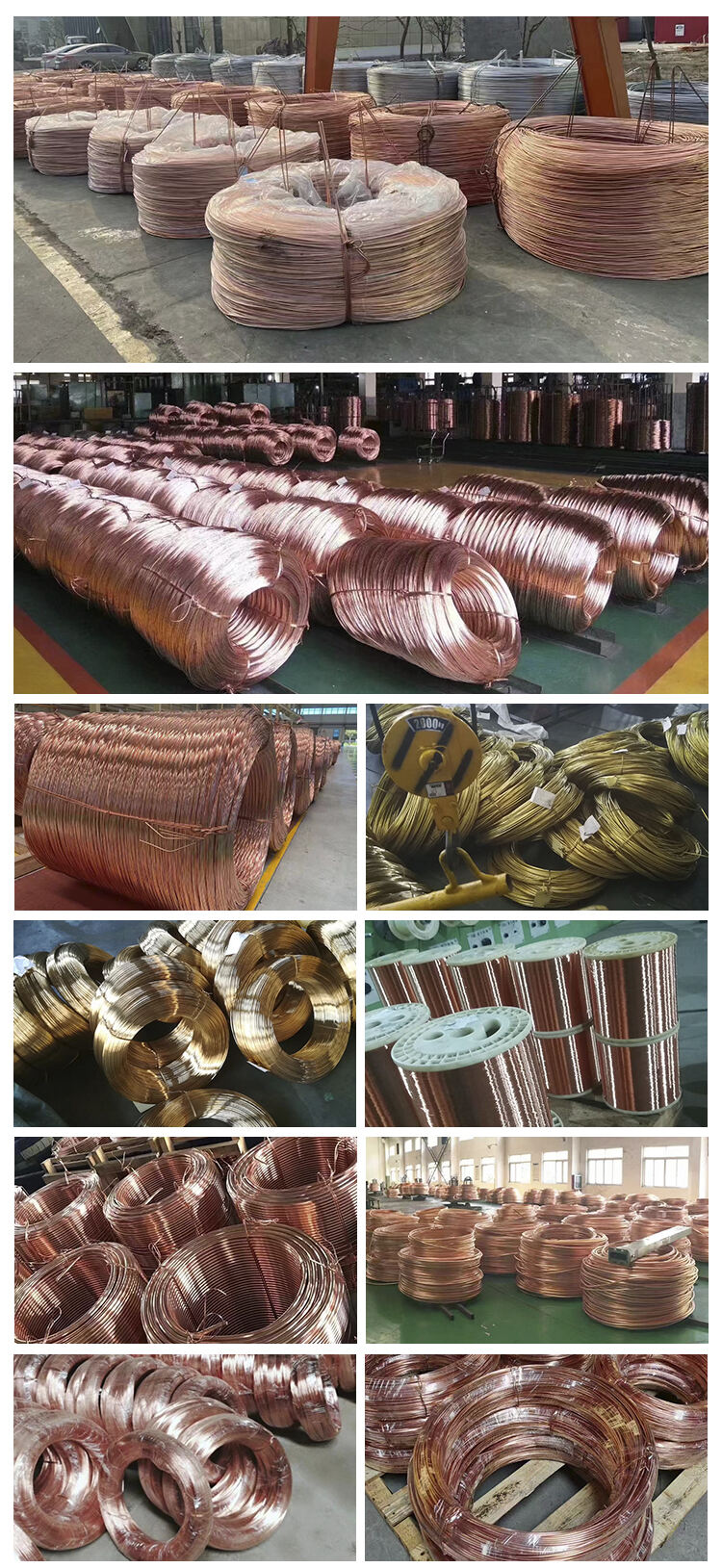 Bright surface 1/2 hard pure 99.9% 0.35mm 0.45mm 0.55mm 0.65mm copper wire manufacture