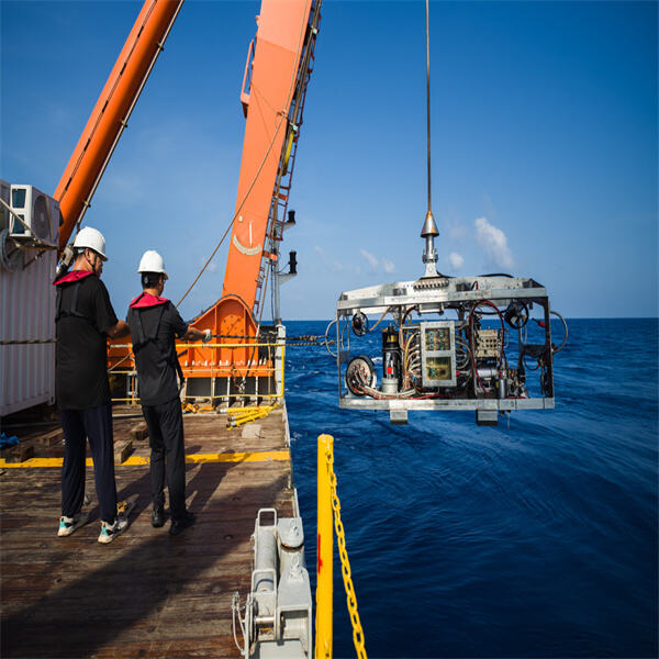 The vital role of deep sea repeaters in transmitting data from the ocean depths to surface laboratories.