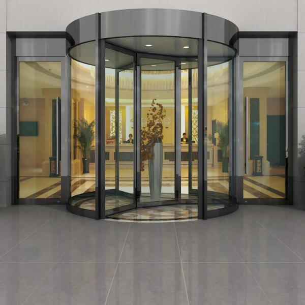 Vantaggi di efficienza energetica delle porte girevoli automatiche.