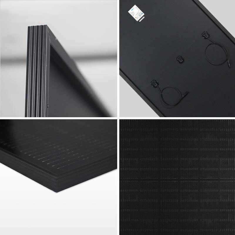All black solar panels for home use factory