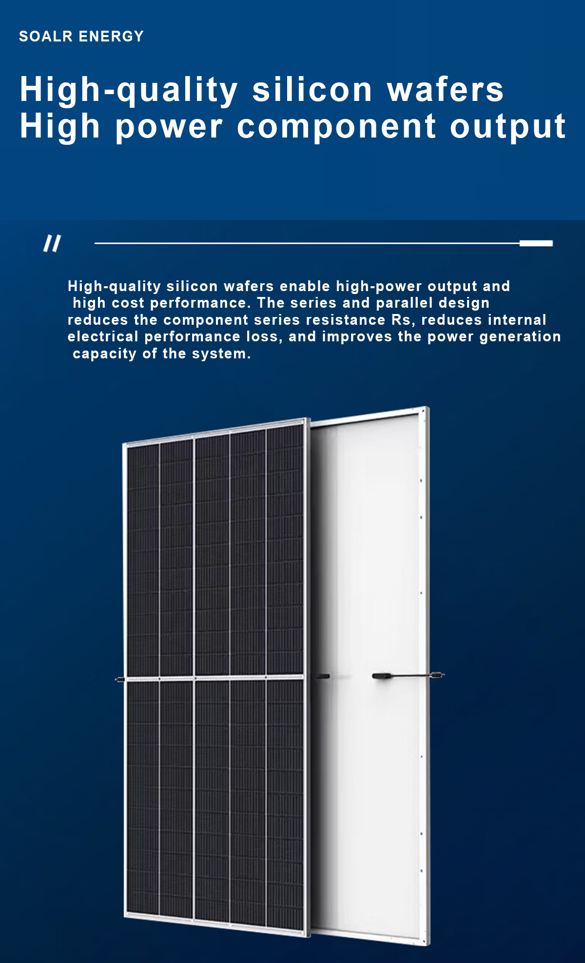 540W 545W 550W 555W PV Module Solar Panel factory