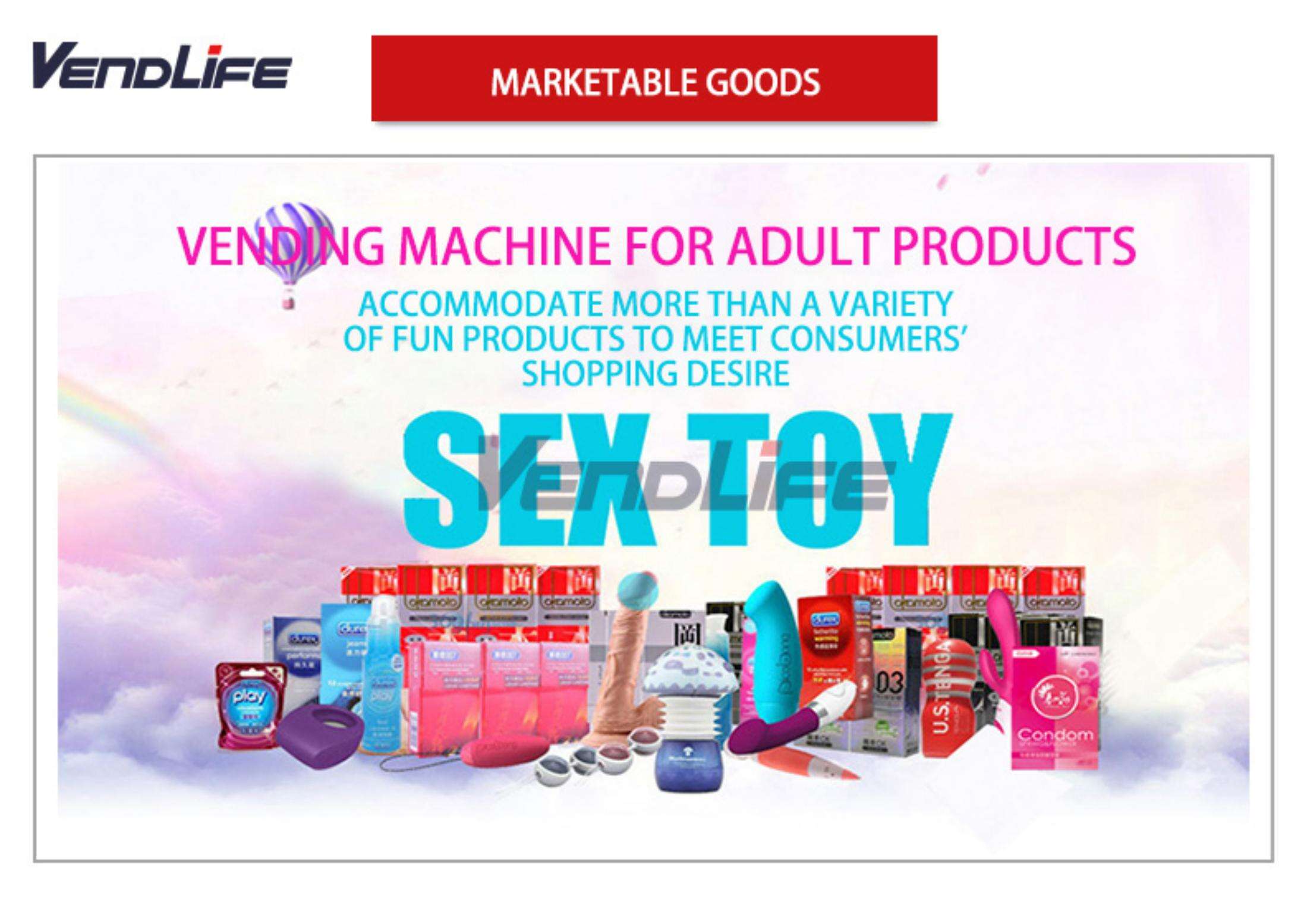 24 hours self-service adult stores Vendlife vending machine factory