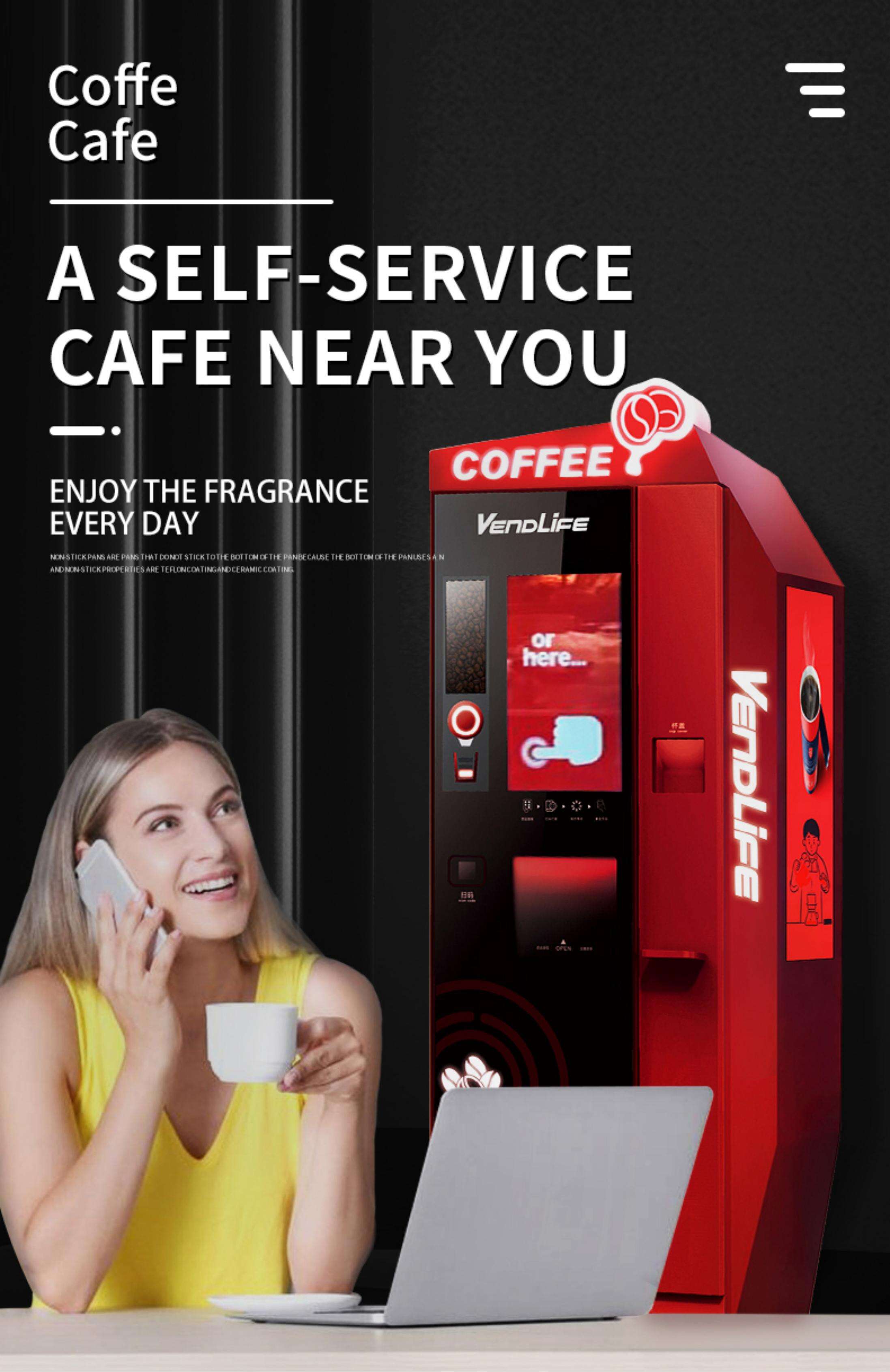 Popular Sale Party Holiday Supplies Business Opportunity Fully Automatic Coffee Machine machine a cafe manufacture