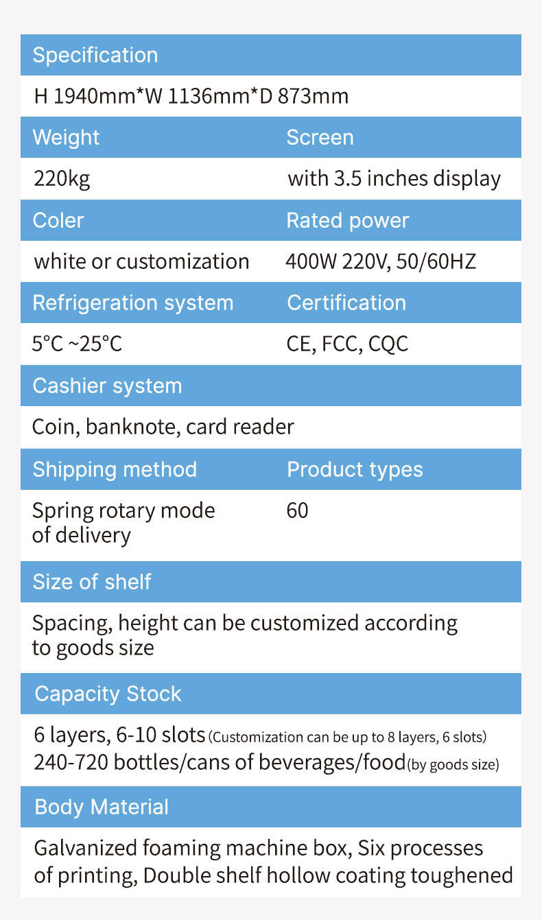 Best seller combination Snack Vendlife vending machine for cold drinks and food supplier