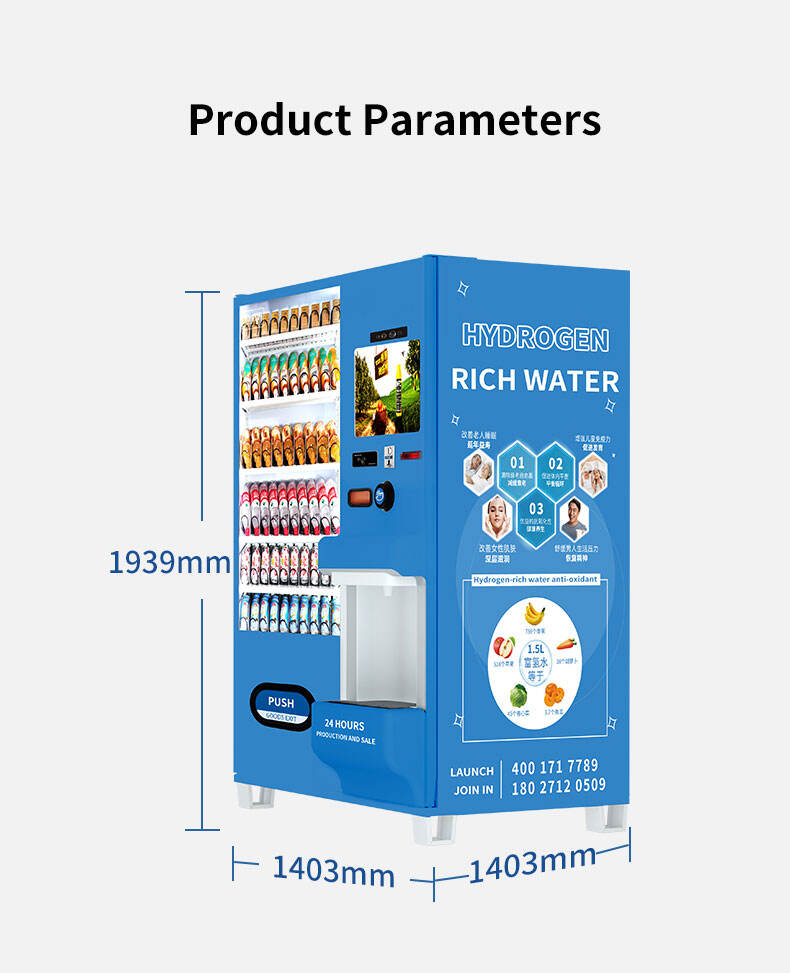 Combo Water Dispenser Vending Machine For Sale automatic Purified Drinking Water Vending Machine For Drink And Snack supplier