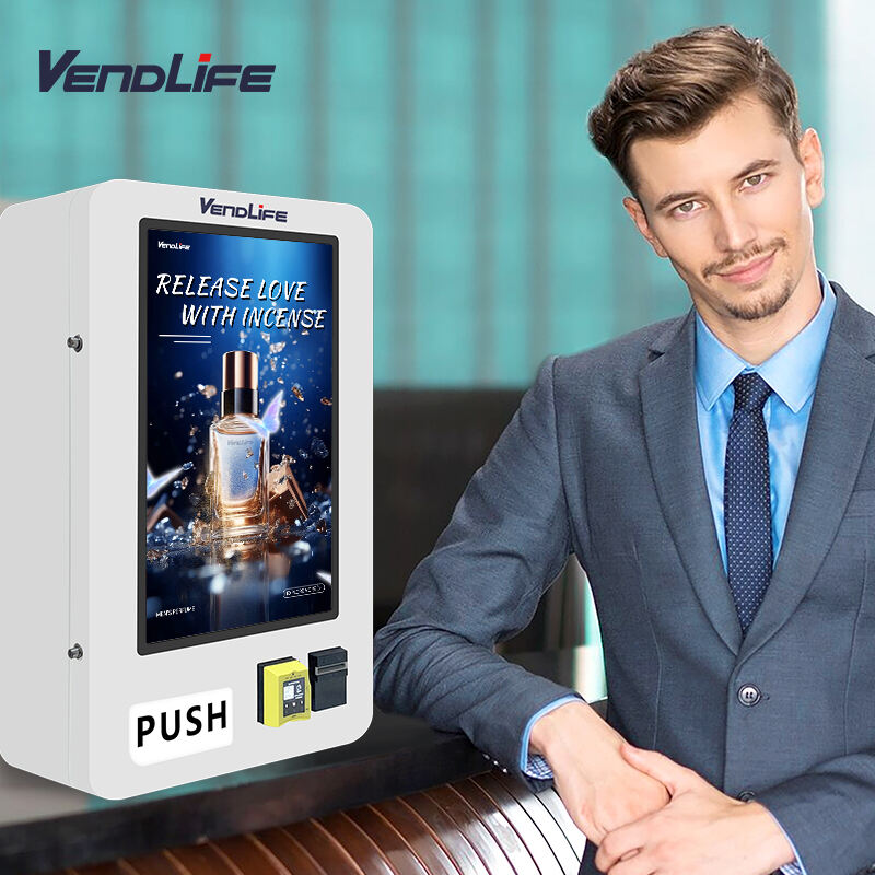 24 hours online self service burn tobacco cigar vending machine Age Verification fragrance vending machine with touch screen manufacture