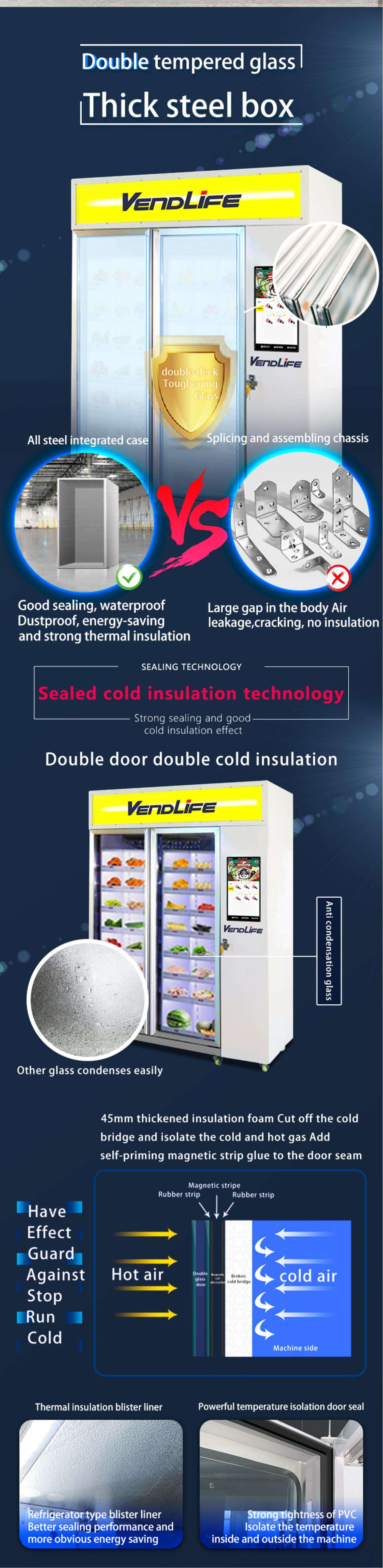 Customized Automatic Self Service Innovative Vending Machine Elegant Design Fresh Flower Vending Machine With Cooler factory