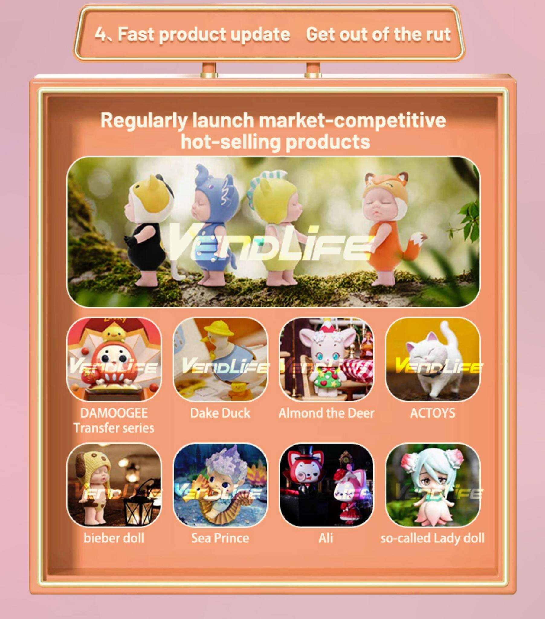 Popular Lokers Blind Box Toy Snack Product Portfolio Vending Machine Coin Operator Vending Machine With Touch Screen factory