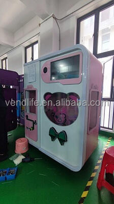 Vendlife Commercial earn money make Marshmallow cotton candy robot machine kids full automatic cotton candy vending machines supplier