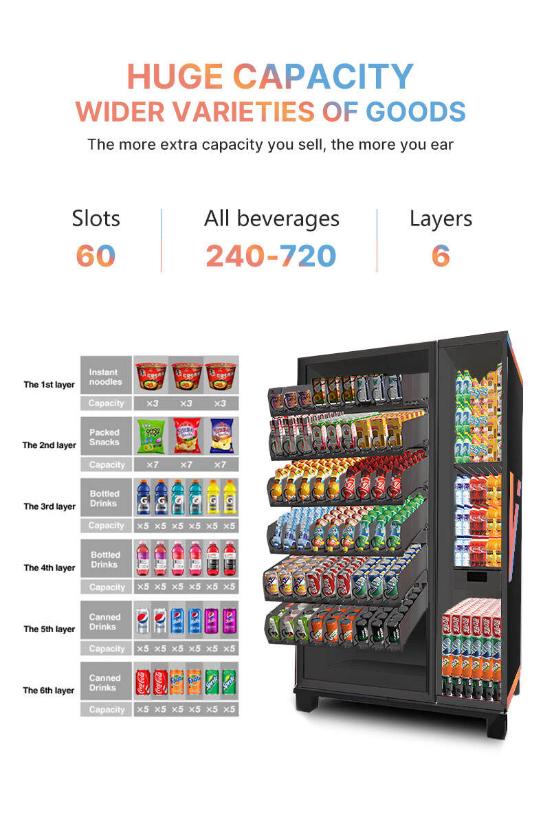 Best seller combination Snack Vendlife vending machine for cold drinks and food supplier