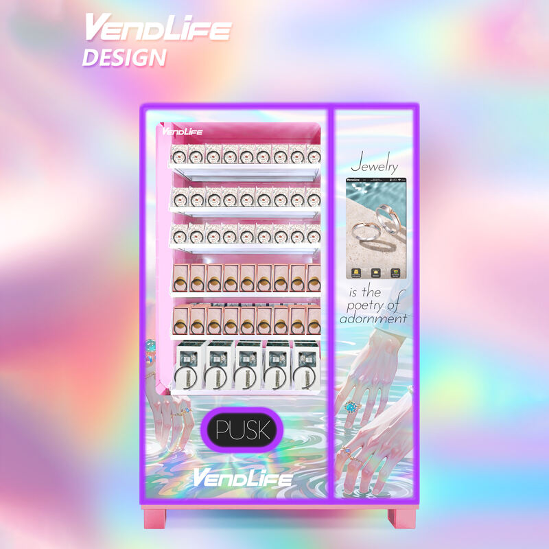 High repeat pink purchase false lash lipgloss jewelry vending machine press on nails vending machine for sale details