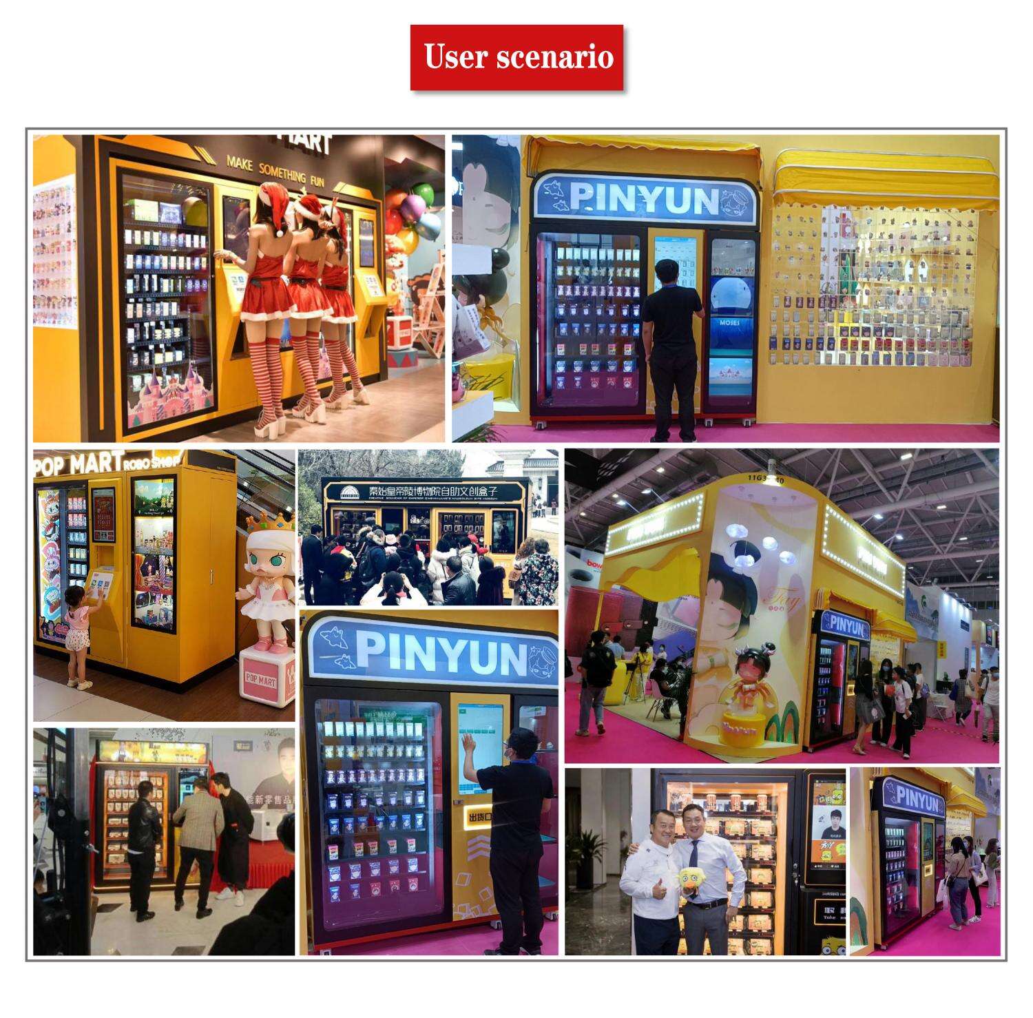 customized sticker lucky box toy vending machine with elevator lifting function supplier