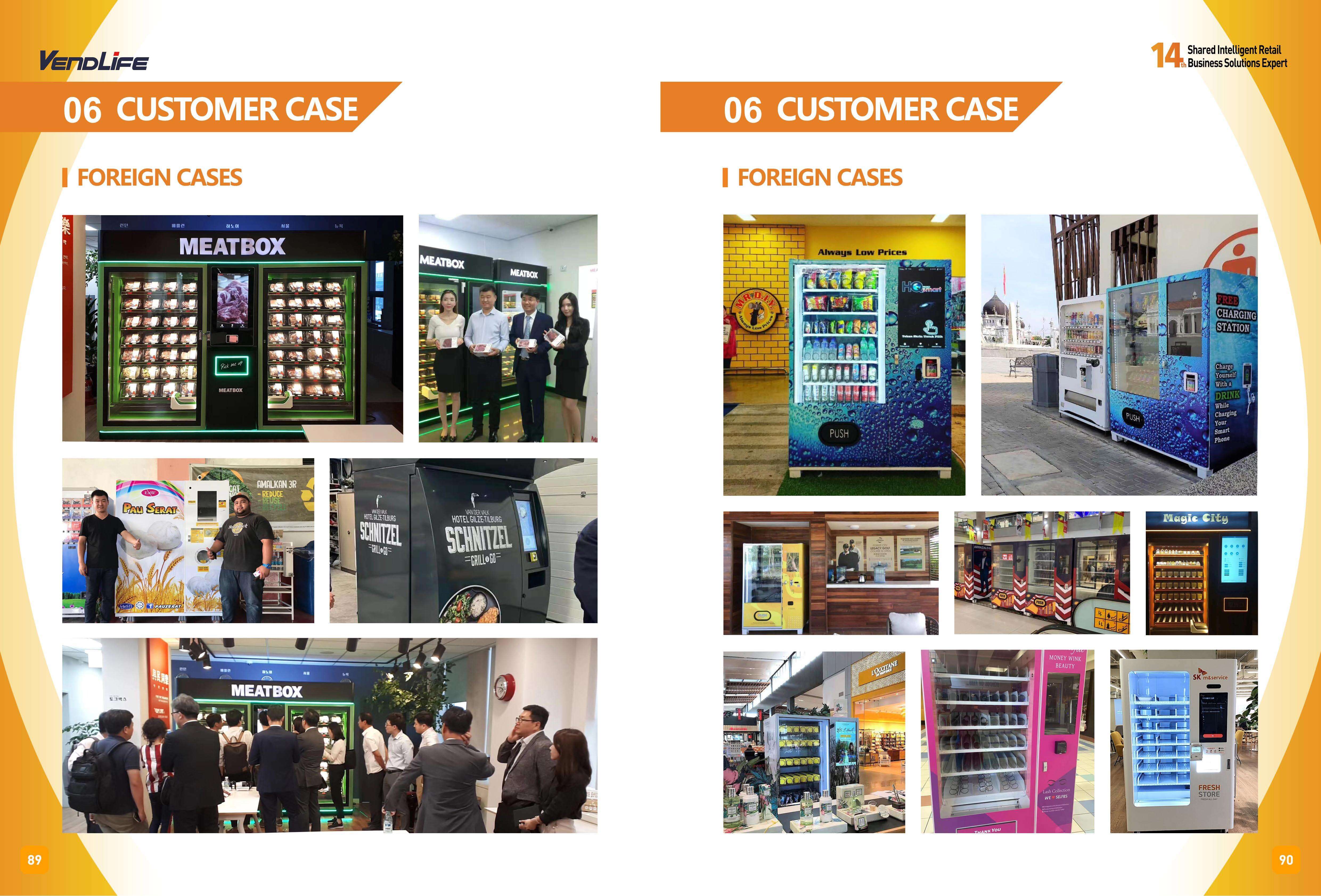 Custom Retail Items Smart Hot Food Ramen Bubble Tea Coffee Vending Machine With Hot Water Dispenser supplier