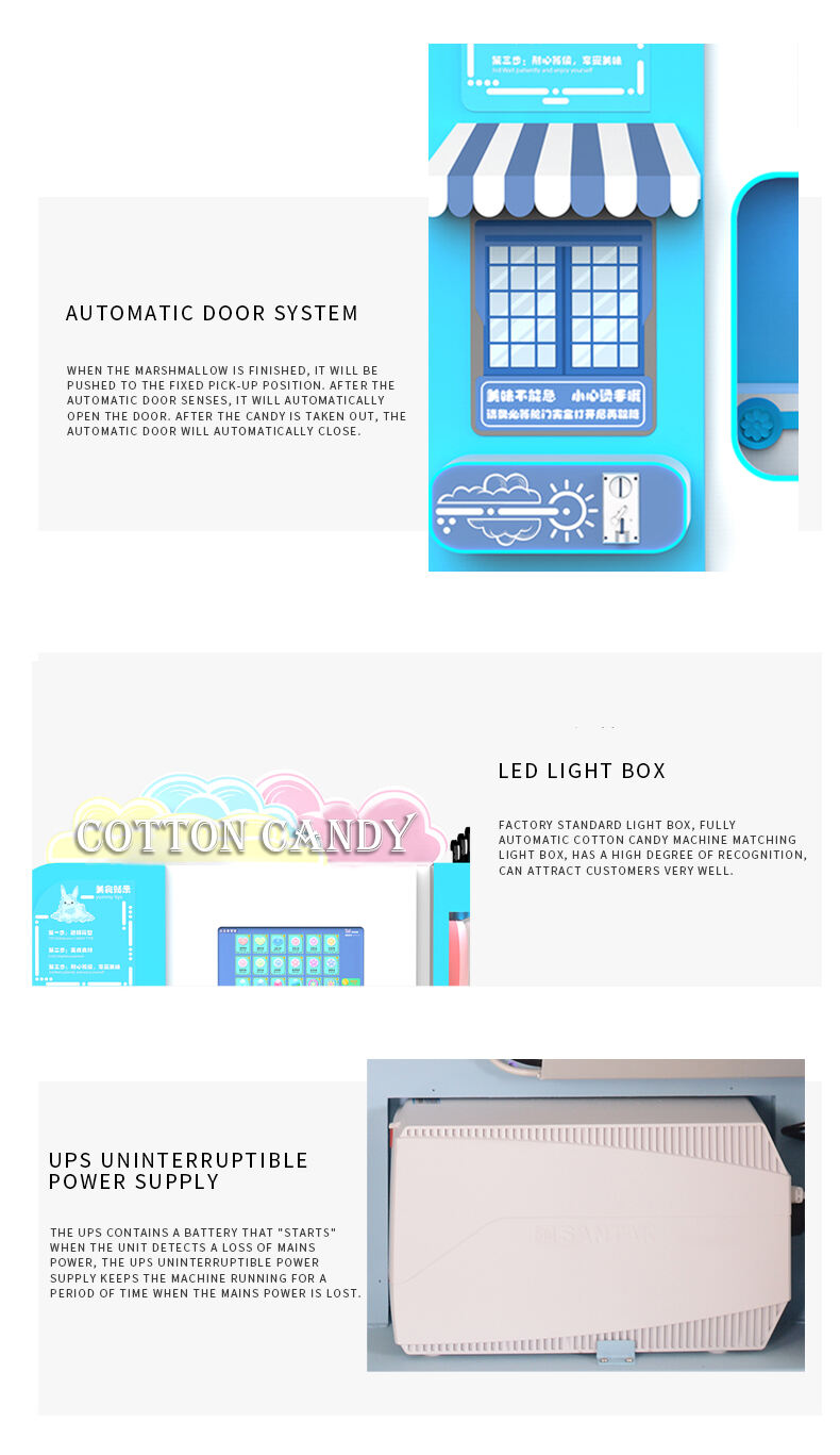 Vendlife Candy Machines Vending Cotton Candy Floss Vending Machine snacks candy dispenser details