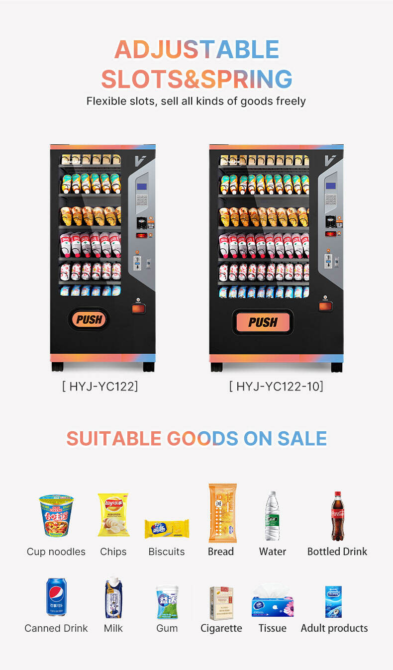 Vendlife Slim Small Combo Refrigerated Vending Machine For Sale Snacks Drinks Beverages factory