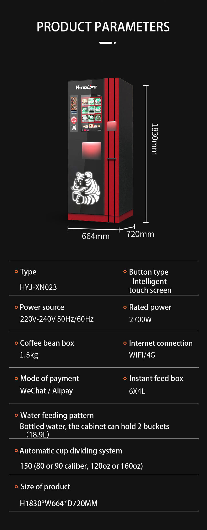 Smart Combo Locker and Coffee Vending Machine Fully Automatic For Business Vending Machine Coffee Tea bean with card operated factory