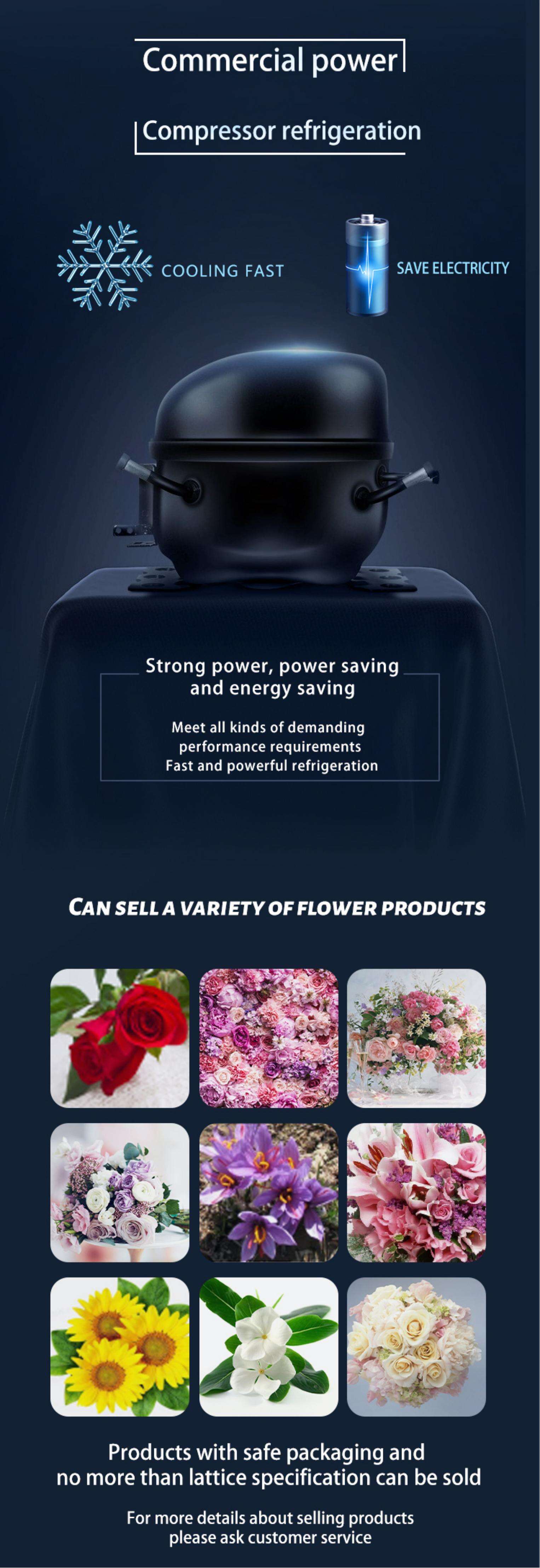 Customized Automatic Self Service Innovative Vending Machine Elegant Design Fresh Flower Vending Machine With Cooler supplier