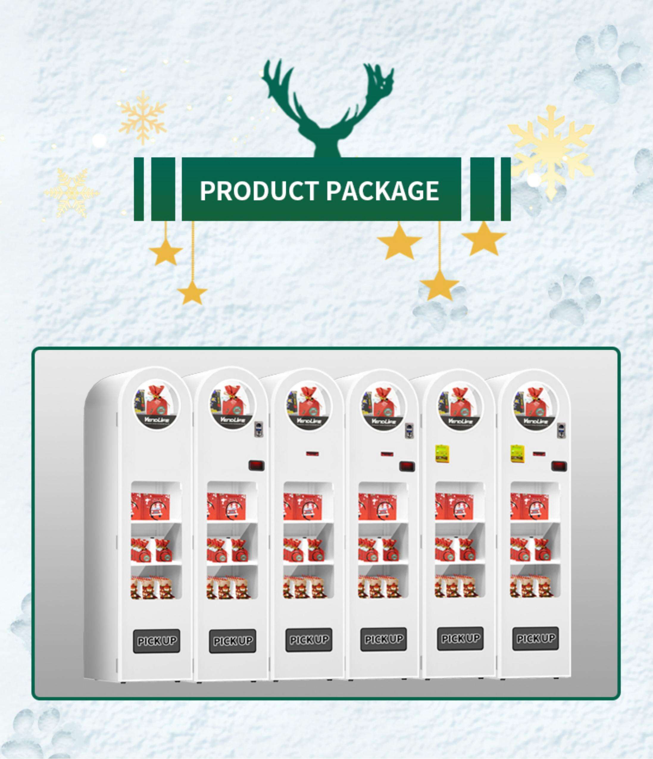 Supermarket present gift case vending machine Christmas candy hats pants condoms vending machine manufacture