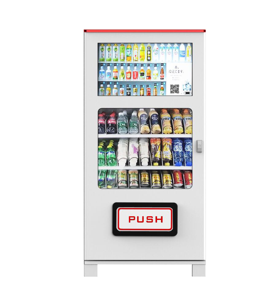 product guangzhou mini qr code drink and snack digital advertising vending machine-1