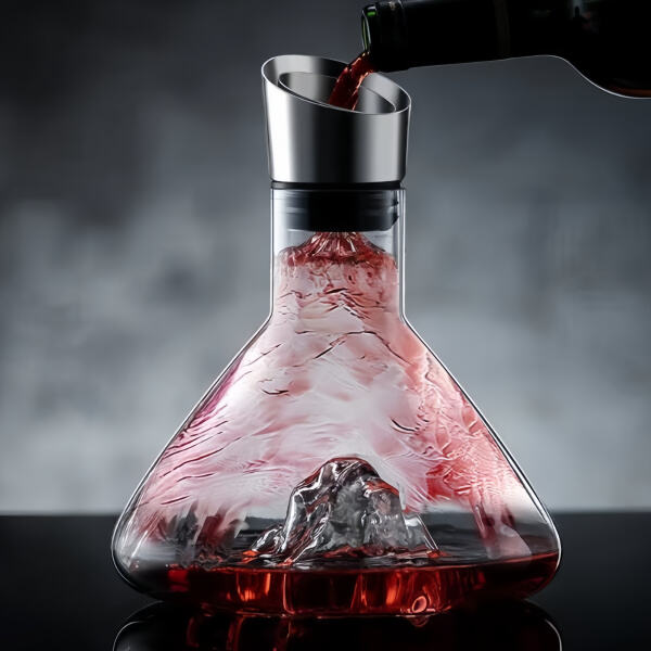 Impress your guests at your next dinner party with a beautifully crafted glass wine decanter set.
