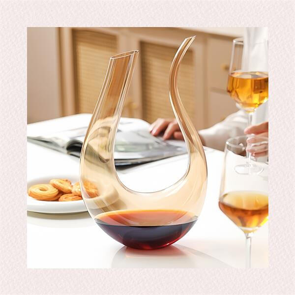 Make a statement with eye-catching colored glass decanters