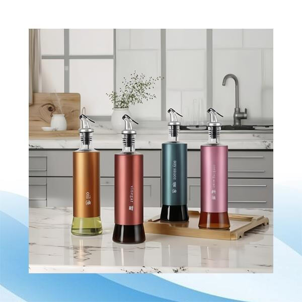 Practical and Functional Glass Oil Dispenser Bottle for Easy Pouring