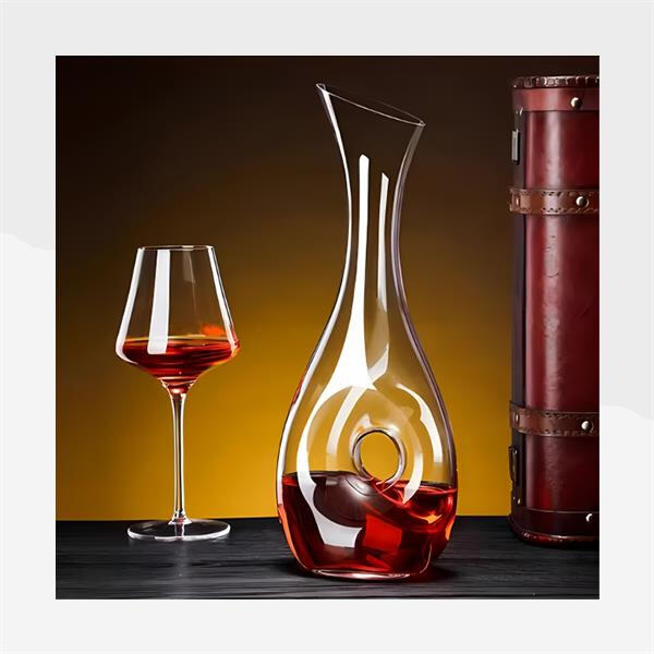 Impress your guests with beautifully crafted colored glass decanters