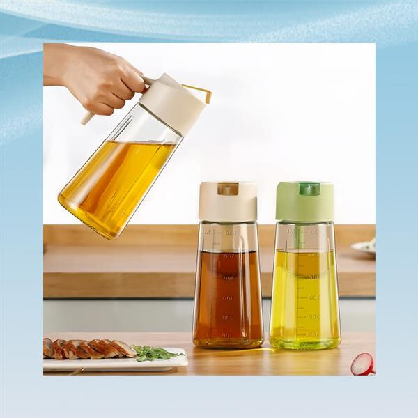 Elegant design meets practicality with a glass oil p