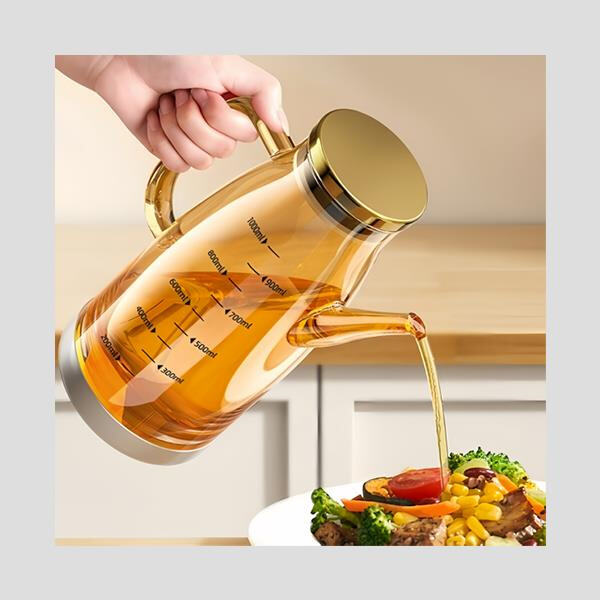 Elevate your cooking experience with a stylish glass oil dispenser