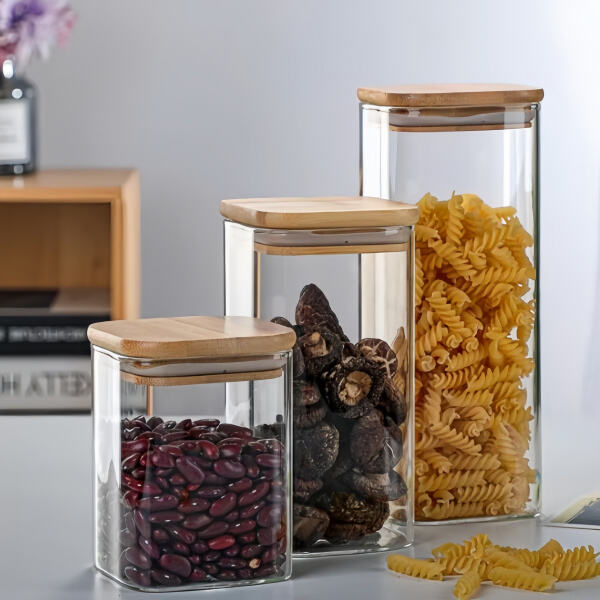 Square Glass Food Containers