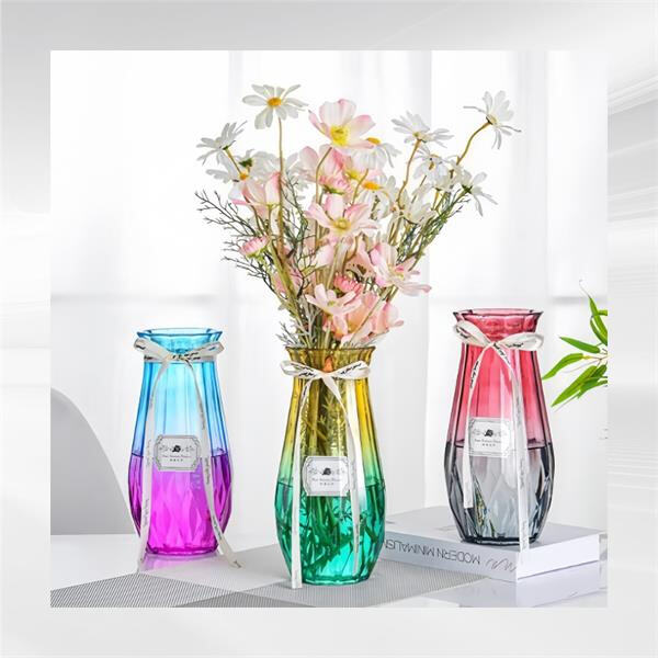 The grace of a cut crystal vase