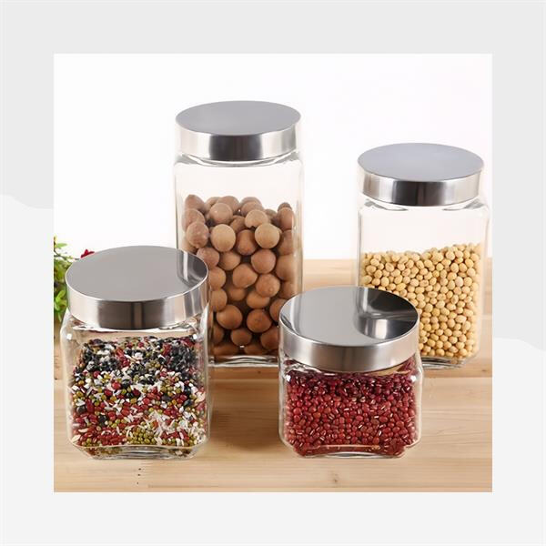 Airtight lids keep contents fresh and secure