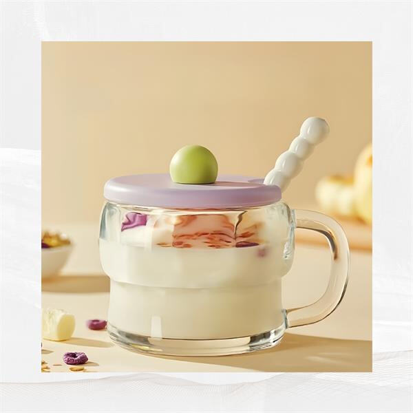 Elevate your drinkware collection with elegant glass mugs with handles