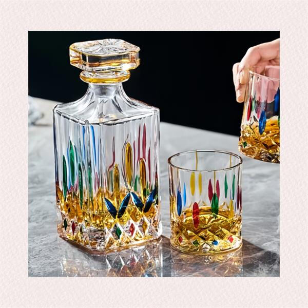 Make a statement at your next gathering with a personalized wine decanter